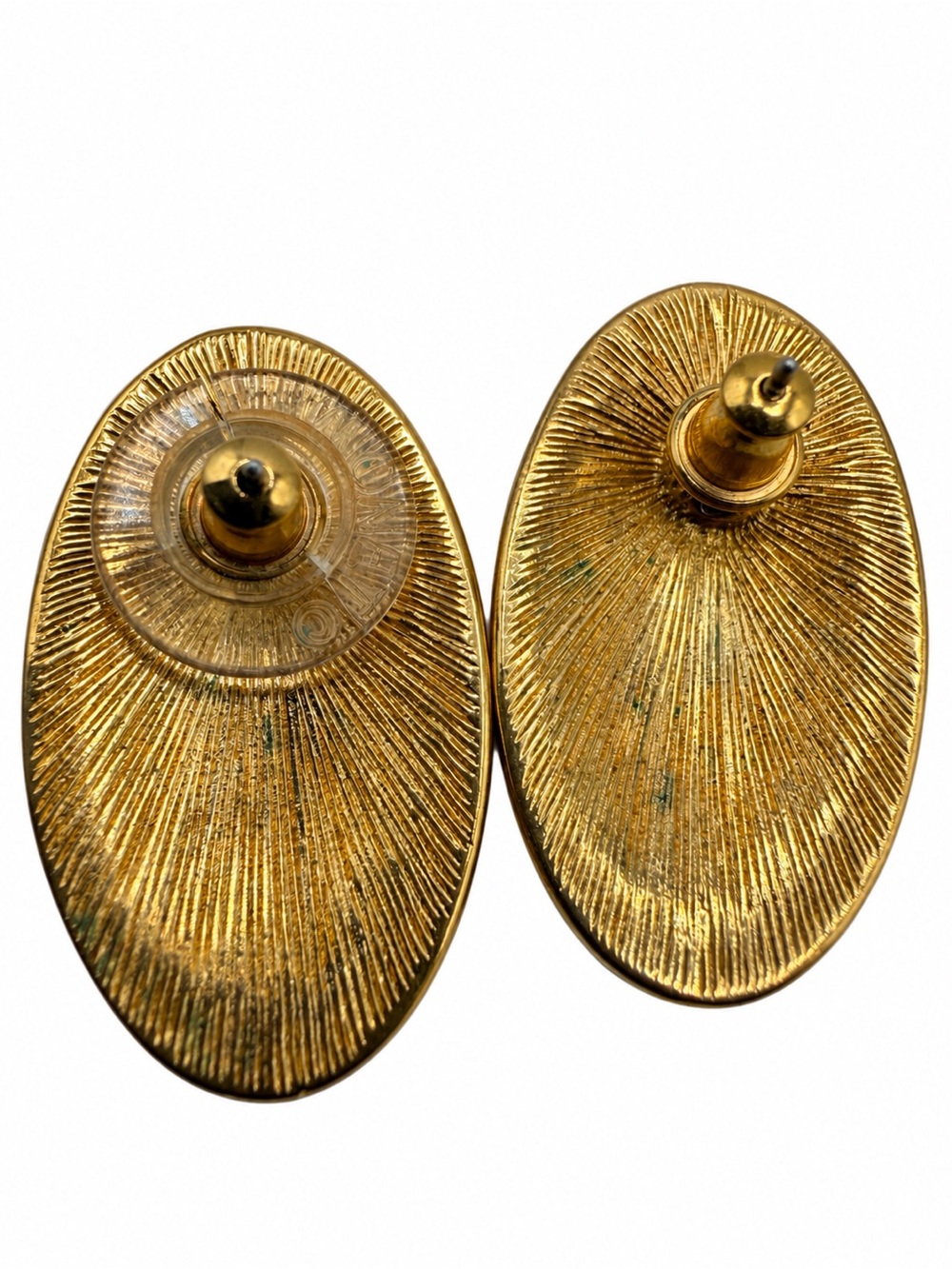 Vintage Monet Red Gold Brooch & Earrings Curated Pair Signed Monet Statement Jew - Picture 5 of 9